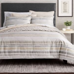 Scott  Living Channing Cotton Sateen 3-Piece Duvet Set Queen NWT